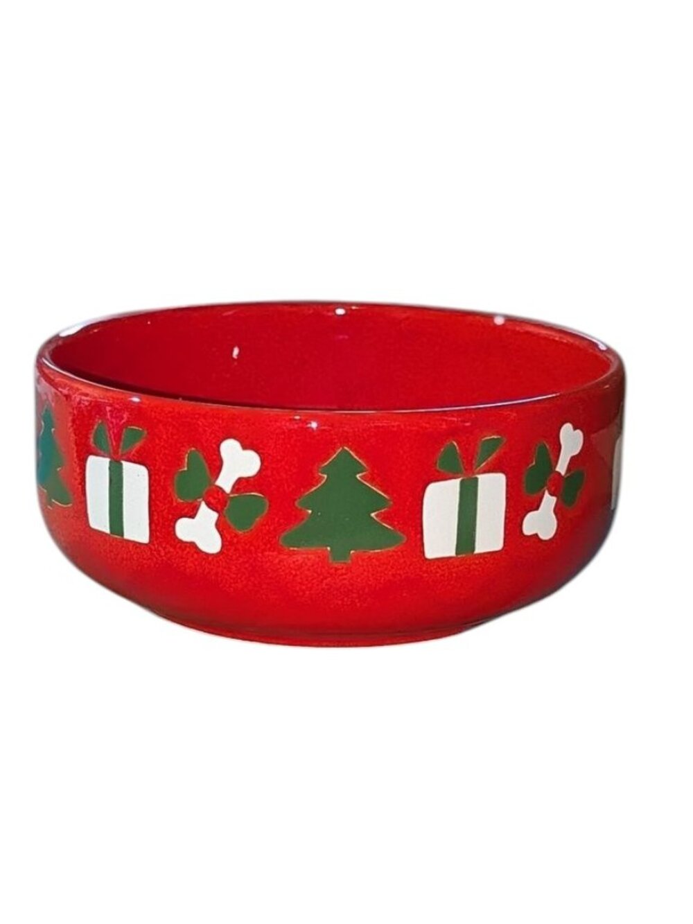 Vintage Rare WAECHTERSBACH Christmas Tree Dog Food Water Bowl Present Bone